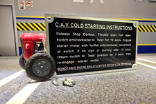 Massey Ferguson MF35 35 35X CAV Pump Tractor Starting Instruction Plate & Rivets