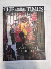 THE TIMES Newspaper - 20th Sept 2022 - Funeral Of Queen Elizabeth II Tribute