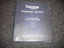 Triumph workshop manual+ supplement  unit construction 350 c.c and 500 c.c twins