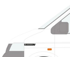 Shorter T4 Round Logo VW Volkswagen Transporter Vinyl Front Wing Decals Stripes