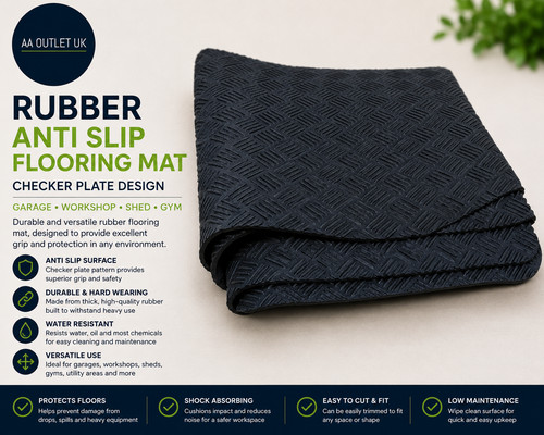 Rubber anti slip flooring mat - anti,