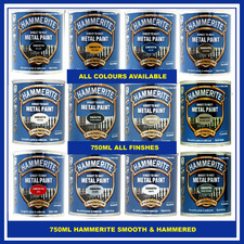 Hammerite - Smooth Direct To Rust Metal Paint - ALL Colours - 750ML