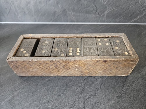 Antique dominoes set - dominoes,