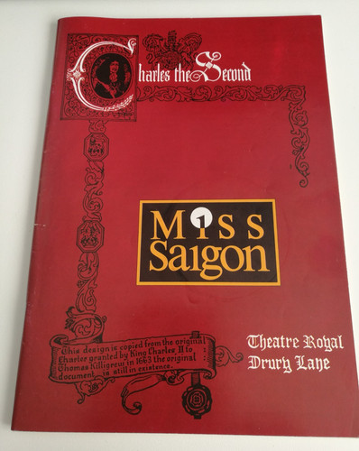 Miss saigon theatre programme - saigon,