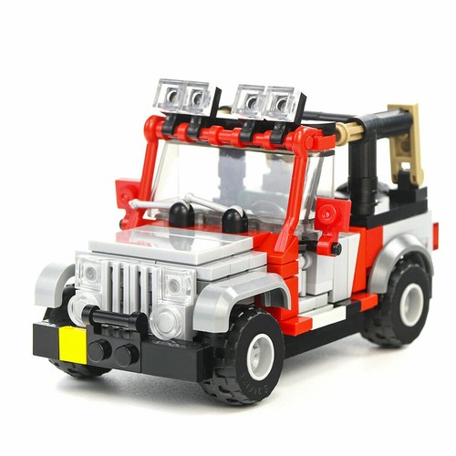 Moc jurassic park jeep - park, 1:24