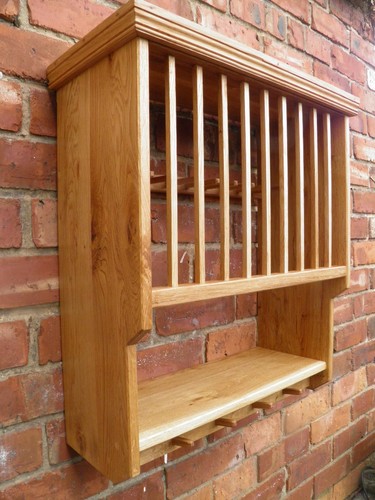 Solid oak plate - solid, rack