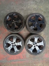 KIA RIO 3 BLACK DIMOND ALLOY WHEELS WITH TYERS 205/45/R17 GENUINE 52910-1W400