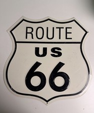 Route 66 Metal Sign Vintage