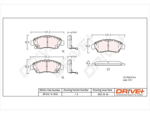 Brake pads front axle - pads,