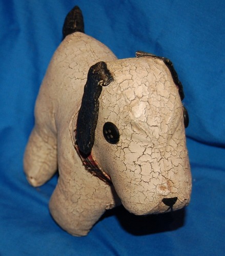 Antique leather handmade dog - antique,
