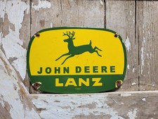 VINTAGE JOHN DEERE PORCELAIN