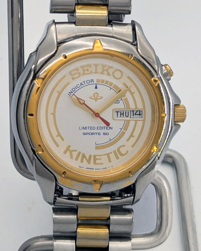 Seiko kinetic skj080 5m43 - seiko,