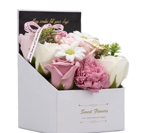 Handmade soap flowers - soap, boxes