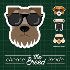 Hipster Dog Stickers