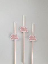 Bad and Boozy Paper drinking Straws| Hen Party, Stag Party, Bridal Shower, Team 