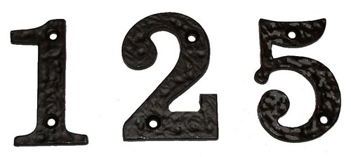 Door house numbers letters - /,