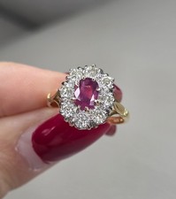18ct Gold Ruby And Diamond