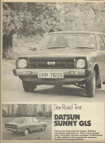 Datsun sunny 120y gls 1172cc - datsun,