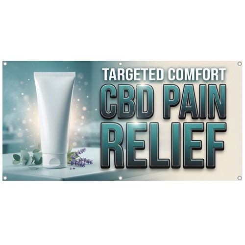 Cbd pain relief vinyl - cbd, banner