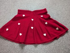 H&M Girls Red & White Hearts