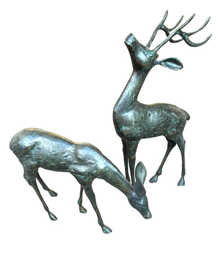 Supberb small pair deer - pair, of