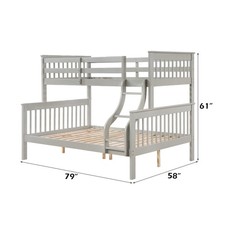 Marita Gray Bunk Bed (Twin