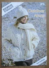 Wendy Aran Knitting Pattern Book 588: Outdoor Arans for all the family