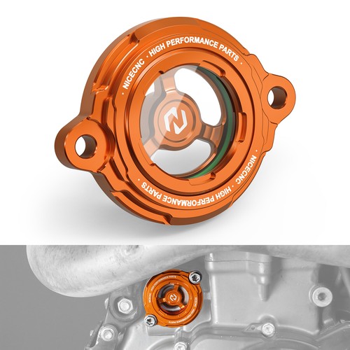 Clear oil filter cover cap - filter,