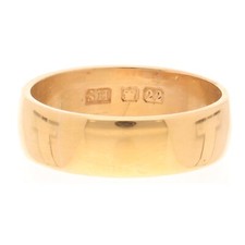 22Carat Yellow Gold D-Shape