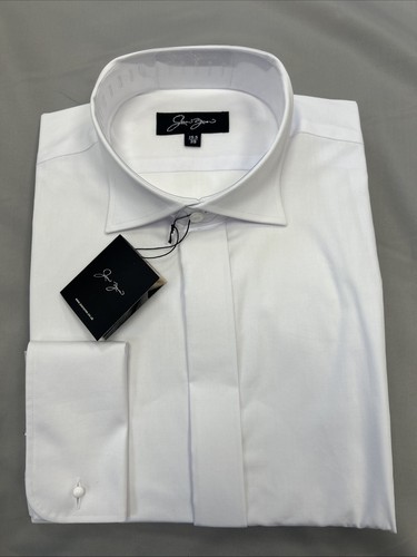 Wing collar double cuff shirt - collar,