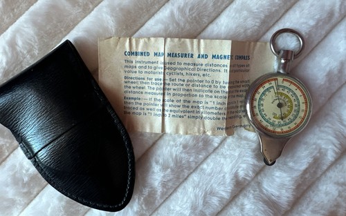 Vintage german map measure - map,