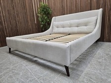 Designer Label Raul Super King-Size Bed Frame In Dusk Ecru RRP-£1775