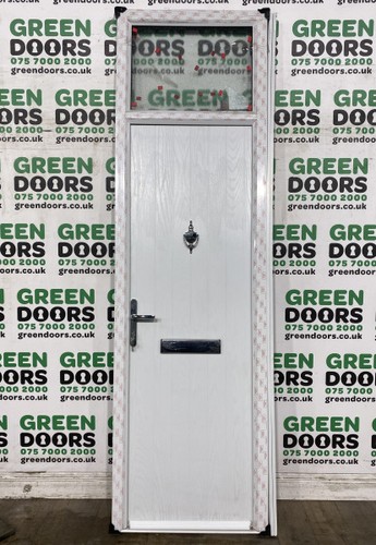 Thin narrow front door - door, white