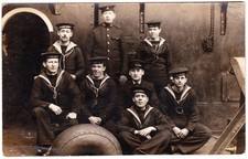 ROYAL NAVY Postcard HMS KING GEORGE V crew