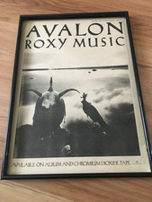 ROXY MUSIC-AVALON-1982 original A3 framed poster size advert