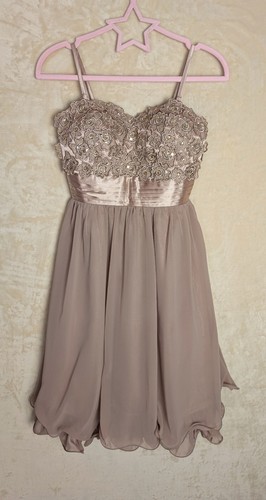 Little mistress taupe lace - little,