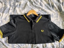 Mens XL black Fred Perry polo
