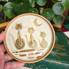 Vintage studio pottery round