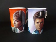 DANBURY MINT CLIFF RICHARD SET OF 2 BONE CHINA BEAKERS / MUGS UNUSED NEW