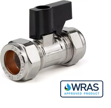 CHROME ISOLATING VALVE WITH
