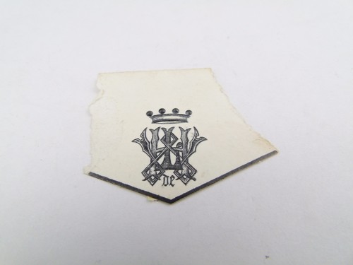 Antique royal crown embossed - antique,