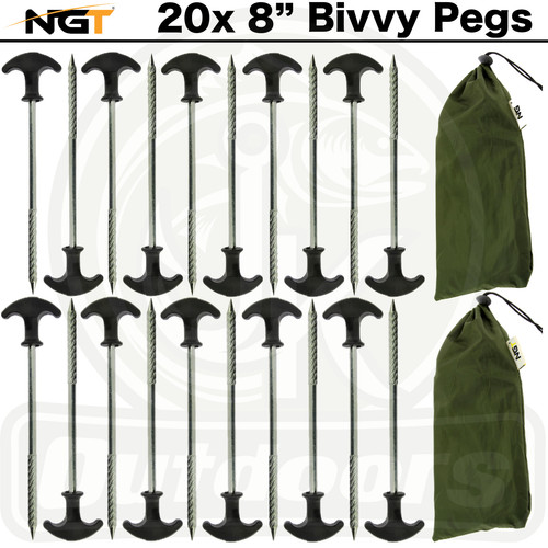 20x bivvy tent pegs - 20x,