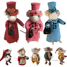 Needle Felted Mouse Christmas