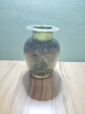 Green Alabaster Vase 6.5inches Tall By 4inches Wide Soft Waxy Feel To It