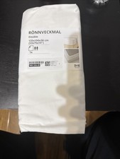 Ikea Ronnveckmal White Double Fitted Sheet