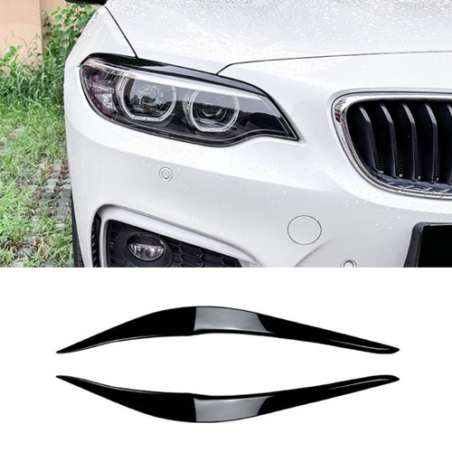 Gloss black headlight - gloss, eyelid