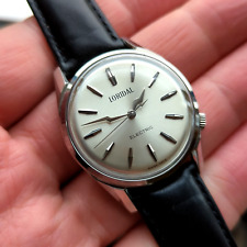 Loridal Electric Vtg Mens Electric Watch Landeron 4751 Circa 1962 Working NOS