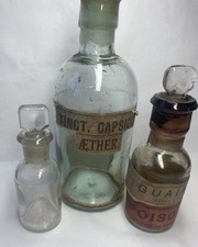 Poison reagent bottles - reagent, x3
