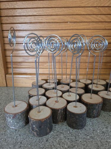 Place card holders rustic - place, wood