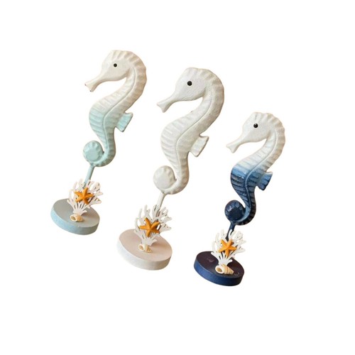 Seahorse pendant wooden - seahorse,